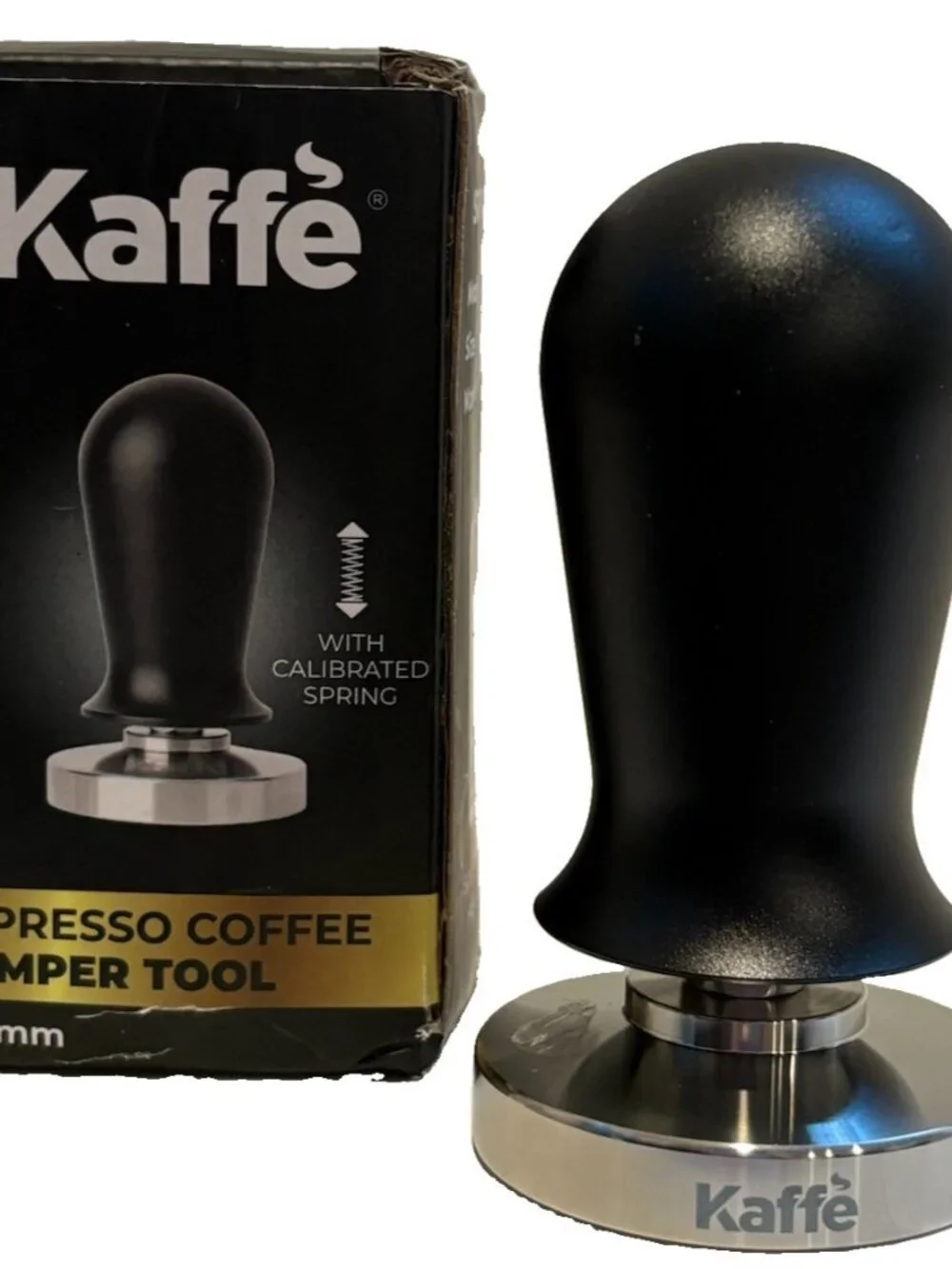 Kaffe Espresso Coffee Tamper With Spring 54mm Stainless Steel Barista Tool